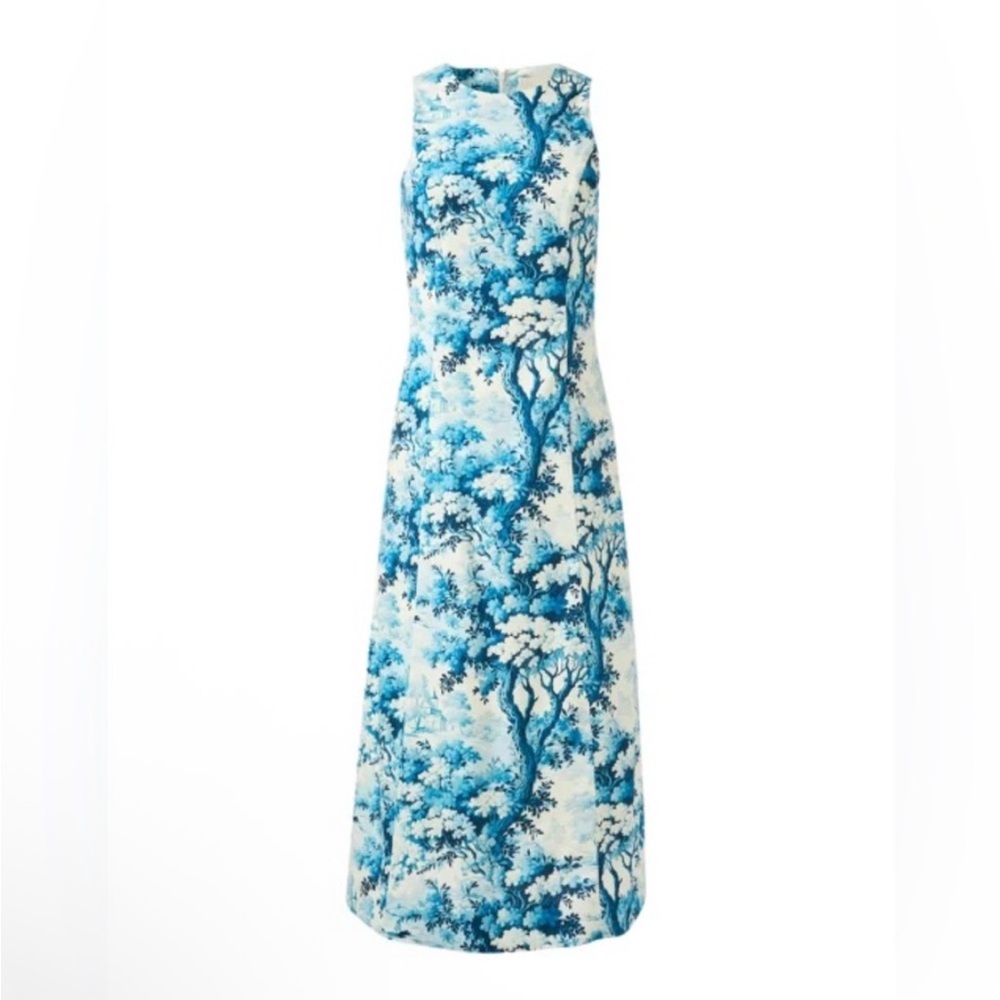 New Mestiza New York Louisa Sleeveless Toile Print Midi Dress size 6